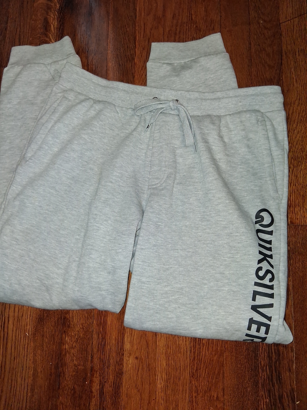 Quiksilver Light Gray Logo Sweatpants